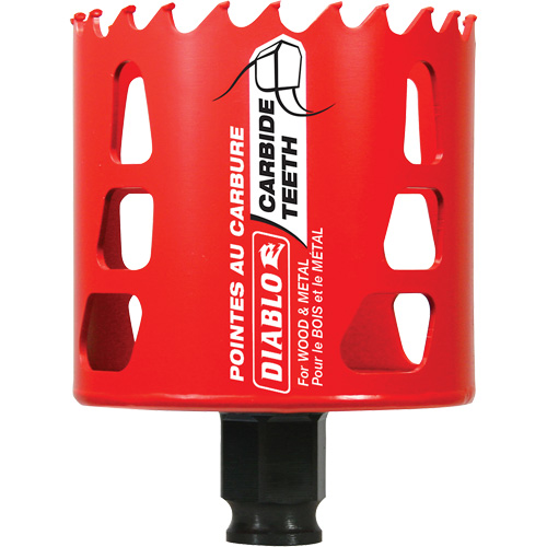 Wood & Metal Hole Saw, 2-3/4", 2-3/8" Depth of Cut, Carbide Rock Safety Industrial Ltd