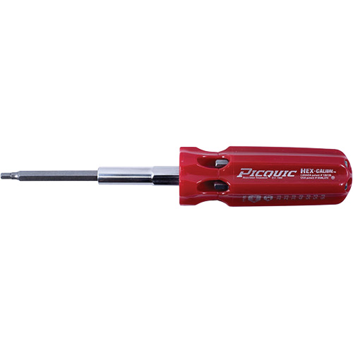 Tournevis multi-embouts m&eacute;triques Hex-Calibre, Prise Plastique Rock Safety Industrial Ltd