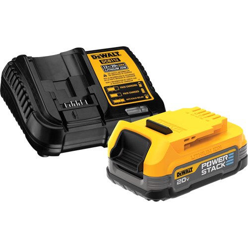 Max* Powerstack Compact Battery Kit & Charger, Lithium-Ion, 20 V, 1.7 A Rock Safety Industrial Ltd