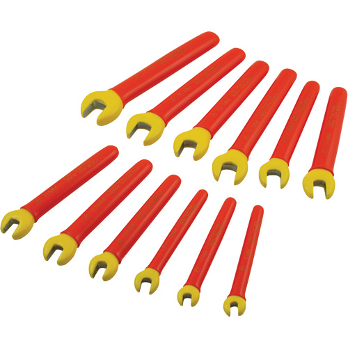 Jeu de cl&eacute;s ouvertes m&eacute;triques isol&eacute;es, 1000 V, 12 Mcx Rock Safety Industrial Ltd