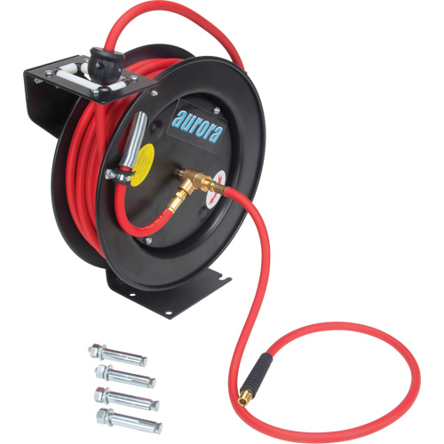 D&eacute;vidoir de tuyau, Air/Eau, 1/4" x 35', Tuyau simple, 300 psi Rock Safety Industrial Ltd