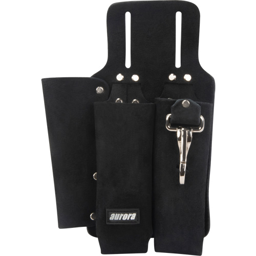Lineman's Tool Pouch, Multiple Tool Holder, Leather, 3 Pockets Rock Safety Industrial Ltd
