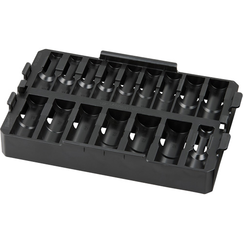 Organisateur amovible de 16 pi&egrave;ces pour les douilles de prise 1/2" Shockwave Impact Duty Packout Rock Safety Industrial Ltd