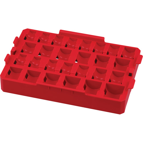 Organisateur amovible de 27 pi&egrave;ces pour les douilles de prise 1/2" Shockwave Impact Duty Packout Rock Safety Industrial Ltd