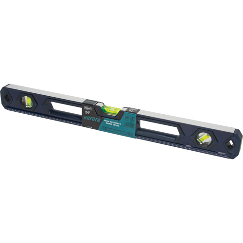 High-Accuracy Level, Box, 2' L, Aluminum, 3, Non-Magnetic Rock Safety Industrial Ltd