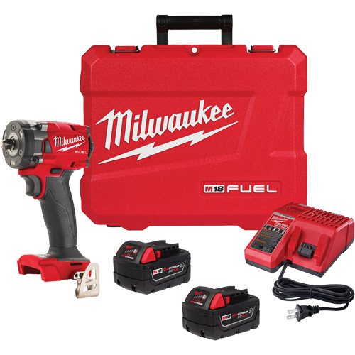 Cl&eacute; &agrave; choc compacte M18 Fuel avec ensemble d'anneau &agrave; friction, 18 V, Mandrin 3/8" Rock Safety Industrial Ltd