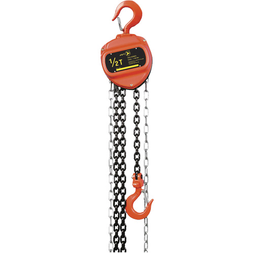 VCH Series Chain Hoist, 20' Lift, 1100 lbs. (0.5 tons) Capacity, Heat-Treated Alloy Steel Chain Rock Safety Industrial Ltd