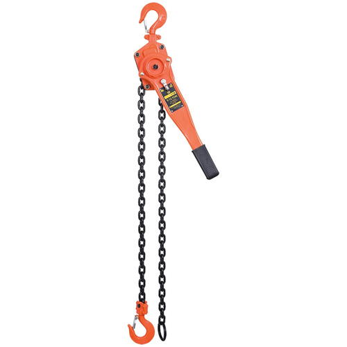Palan &agrave; chaîne &agrave; levier s&eacute;rie VLP, Lev&eacute;e 10', Cabacit&eacute; 3000 lb (1,5 tonne) Rock Safety Industrial Ltd