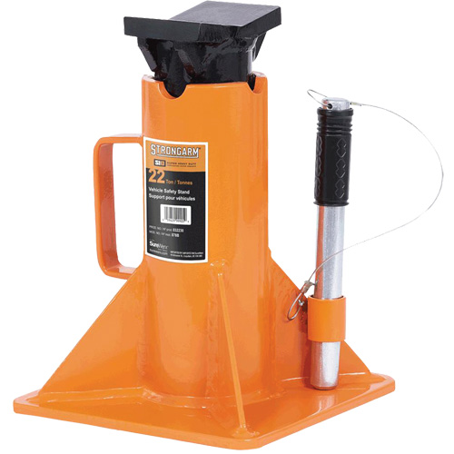 878B Heavy-Duty Jack Stand, Locking Pin, 22 Ton(s) Capacity, 13-3/4" - 19-3/4" H Rock Safety Industrial Ltd