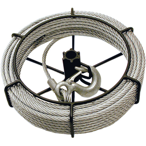 JGP-300A Assemblage de c&acirc;ble de 3 tonnes de 66' pour treuils Jet Rock Safety Industrial Ltd