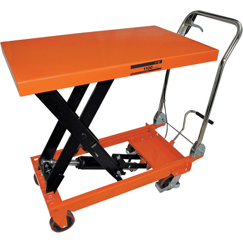 SLC-1100 SLC Series Hydraulic Scissor Lift Cart, 39" L x 21" W, 1100 lbs. Cap. Rock Safety Industrial Ltd