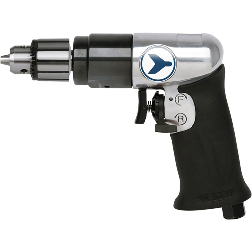 AD38VSRK Variable Speed Air Drill, 6 CFM, 1/4" NPT, 82 dBA, 3/8" Chuck, Keyed Rock Safety Industrial Ltd