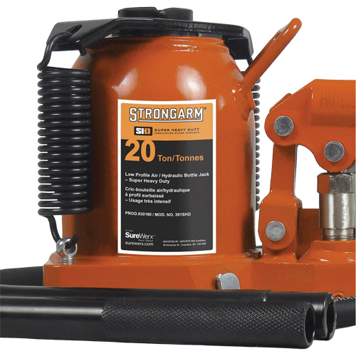 Air Assist Bottle Jacks, 20 Ton(s), Air Hydraulic Rock Safety Industrial Ltd