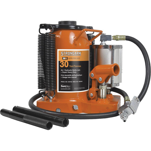 Air Assist Bottle Jacks, 30 Ton(s), Air Hydraulic Rock Safety Industrial Ltd