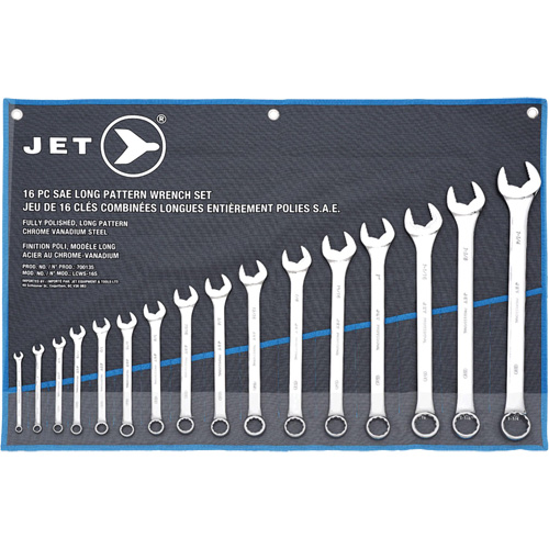 LCWS-16S Jeux de cl&eacute;s combin&eacute;es longues, Combinaison, 16 morceaux, Imp&eacute;rial Rock Safety Industrial Ltd