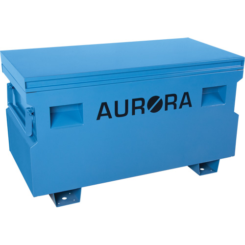 Coffre &agrave; outils de chantier, 48" x 24" x 27-3/5", Acier, Bleu Rock Safety Industrial Ltd