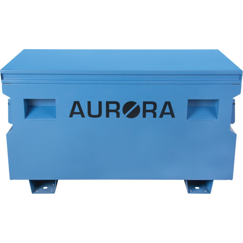 Coffre &agrave; outils de chantier, 48" x 24" x 27-3/5", Acier, Bleu Rock Safety Industrial Ltd