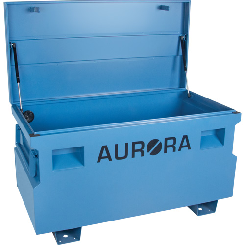 Coffre &agrave; outils de chantier, 48" x 24" x 27-3/5", Acier, Bleu Rock Safety Industrial Ltd