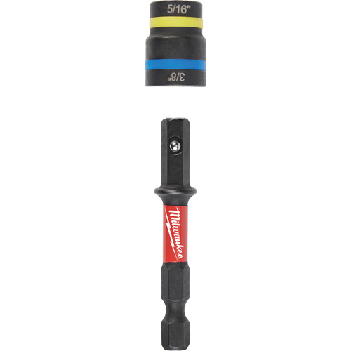 Tourne-&eacute;crous 2-en-1 Shockwave Impact Duty Quik-Clear, 5/16"/3/8" prise, 2-1/2" lo, Magn&eacute;tique Rock Safety Industrial Ltd