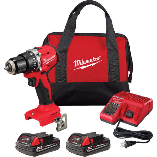 Ensemble perfomarteau/tournevis compact sans balai  M18, Lithium-ion, 18 V, Mandrin 1/2", Couple 550 lb-po Rock Safety Industrial Ltd