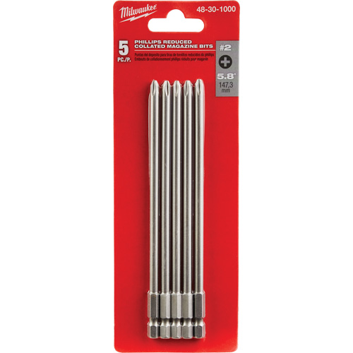 Reduced Collated Magazine Bit, Phillips, #2 Tip, 5-4/5" Length Rock Safety Industrial Ltd