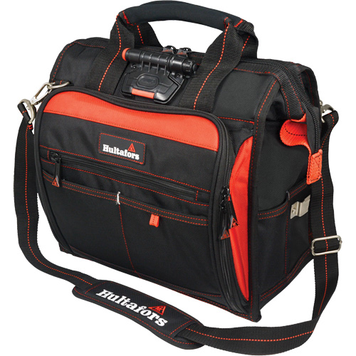 Lighted Technician's Tool Bag, Ballistic Polyester, Black/Red Rock Safety Industrial Ltd