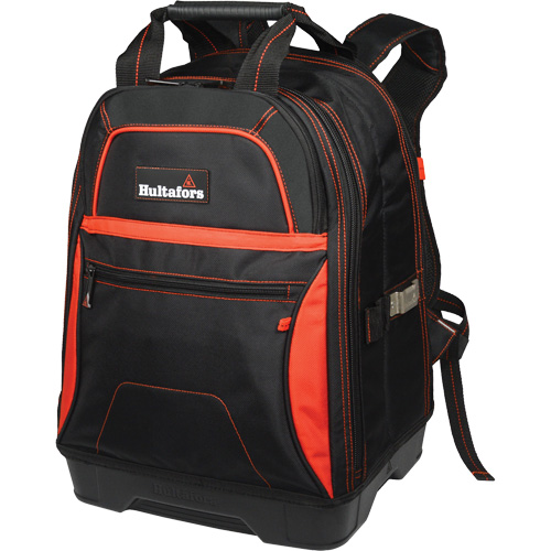 Molded Base Bottom Tool Backpack, Black/Red, Ballistic/Polyester Rock Safety Industrial Ltd