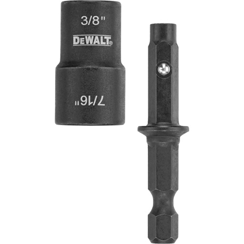 Tourne-&eacute;crou &agrave; double embout d&eacute;tachable pr&ecirc;t pour les chocs, 3/8"/7/16" prise, 2" lo, Magn&eacute;tique Rock Safety Industrial Ltd