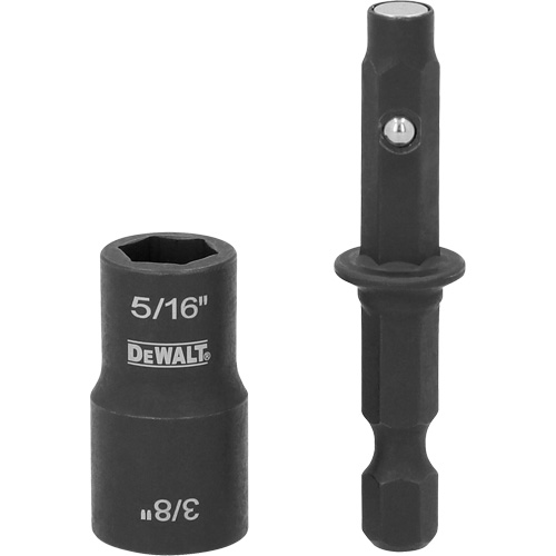 Tourne-&eacute;crou &agrave; double embout d&eacute;tachable pr&ecirc;t pour les chocs, 5/16"/3/8" prise, 2" lo, Magn&eacute;tique Rock Safety Industrial Ltd