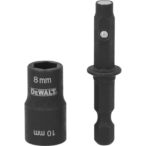 Tourne-&eacute;crou &agrave; double embout d&eacute;tachable pr&ecirc;t pour les chocs, 10 mm/8 mm prise, 2" lo, Magn&eacute;tique Rock Safety Industrial Ltd