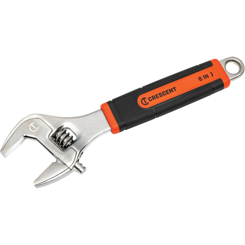 Adjustable Wrench, 8" L, 2-1/5"/31 mm Max Width, Chrome/Polished Rock Safety Industrial Ltd