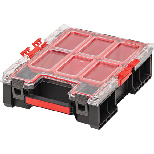 Arx&reg; Medium Tall Organizer with Bins, 10-2/5" x 14-3/10" x 4-1/5", Black Rock Safety Industrial Ltd