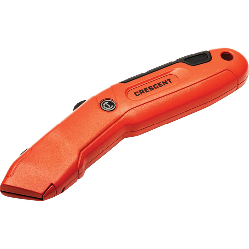 Couteau de s&eacute;curit&eacute; autor&eacute;tractable, 1", Acier, Prise en Aluminium Rock Safety Industrial Ltd