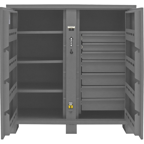 Armoire de rangement pour le chantier, Acier, 59 pi³, Gris Rock Safety Industrial Ltd