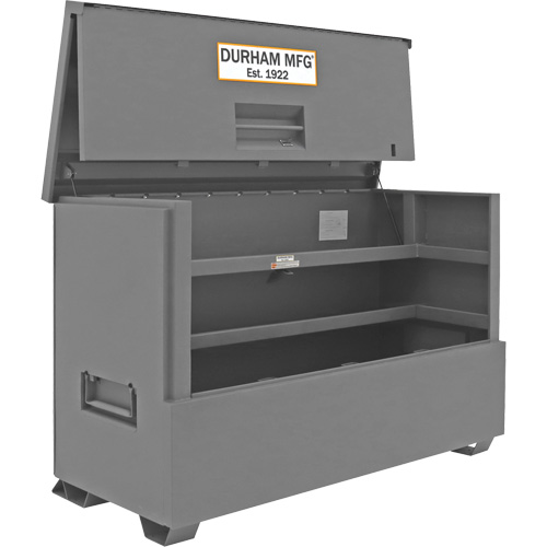 Coffre de style piano pour le chantier de 57,4 pi3, 72-7/16" la x 33-7/8" p x 49-7/16" h, Gris Rock Safety Industrial Ltd