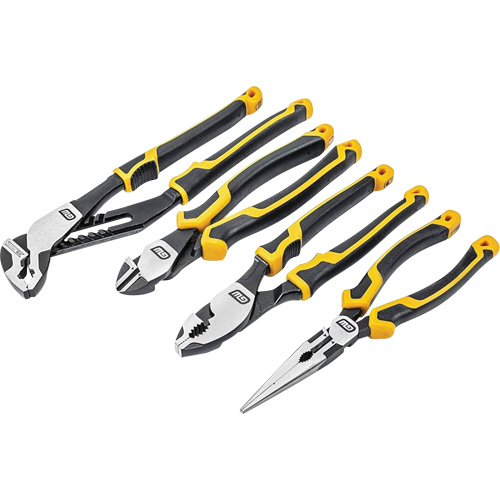PITBULL Dual Material Mixed Plier Set, 4 Pieces Rock Safety Industrial Ltd