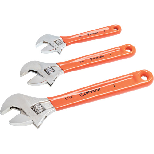 Jeu de cl&eacute;s &agrave; prise coussin&eacute;e, Ajustable, 3 morceaux Rock Safety Industrial Ltd