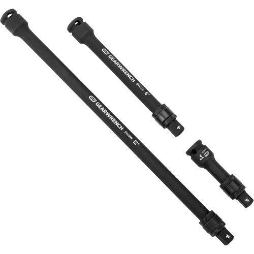 Jeu de rallonges &agrave; chocs verrouillables 3 mcx, Prise de 3/8", Fini Phosphate de mangan&egrave;se, 3 M Rock Safety Industrial Ltd