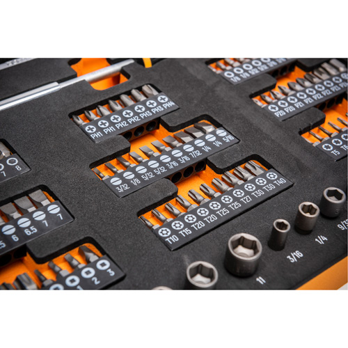 Slim Head Mechanics Tool Set in Foam Storage Tray Rock Safety Industrial Ltd