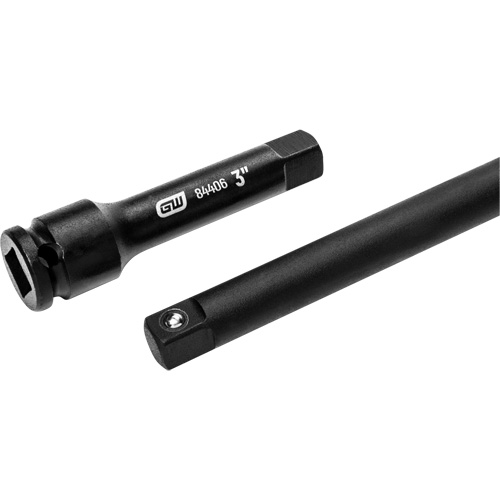 Jeu de rallonges &agrave; chocs, Prise de 3/8", Fini Phosphate de mangan&egrave;se, 4 Mcx Rock Safety Industrial Ltd