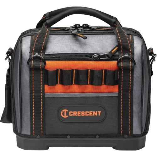 Sac ouvert de 14" pour outils d'ouvrier, Polyester, 32 pochettes, Noir/Gris Rock Safety Industrial Ltd