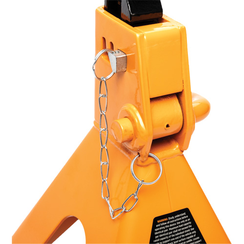 Ratcheting Jack Stand, Locking Pin, 3 tons Capacity, 11-3/4" - 17-1/2" H Rock Safety Industrial Ltd