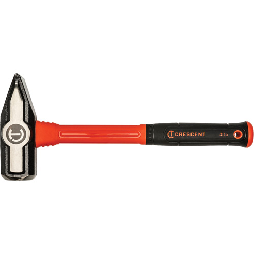 Fiberglass Blacksmith Hammer, 4 lbs Head Weight, 14" L Rock Safety Industrial Ltd