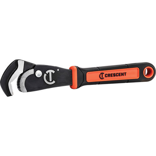 Cl&eacute; bimat&eacute;riau auto-ajustable pour tuyau, Cap des m&acirc;choires 1-1/2", Longueur 12", Fini Oxyde noir, Prise Coussin&eacute;e Rock Safety Industrial Ltd