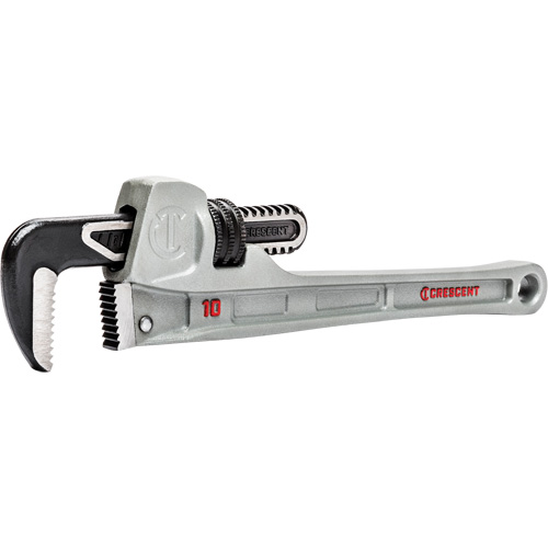 Cl&eacute; pour tuyau &agrave; m&acirc;choires &eacute;troite, Cap des m&acirc;choires 1-9/10", Longueur 10", Fini Rev&ecirc;tement en poudre, Prise Aucune Rock Safety Industrial Ltd