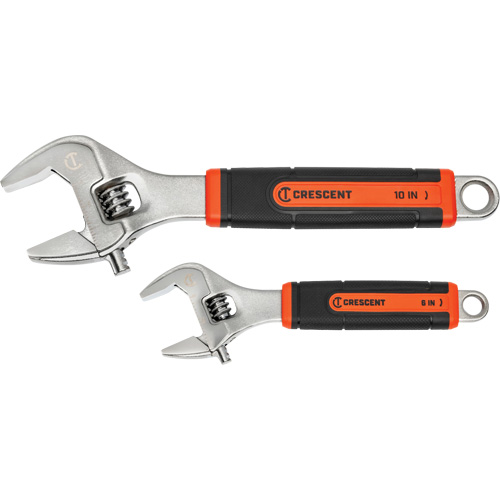 Quick-Fit-Jaw Adjustable Wrench Set, Adjustable, 2 Pieces, Imperial and Metric Rock Safety Industrial Ltd