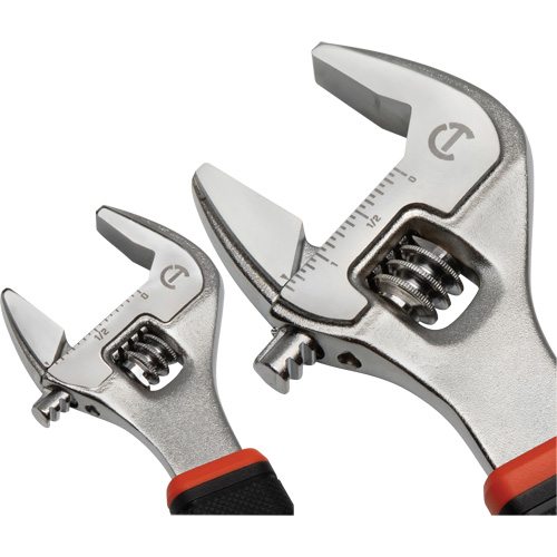 Quick-Fit-Jaw Adjustable Wrench Set, Adjustable, 2 Pieces, Imperial and Metric Rock Safety Industrial Ltd
