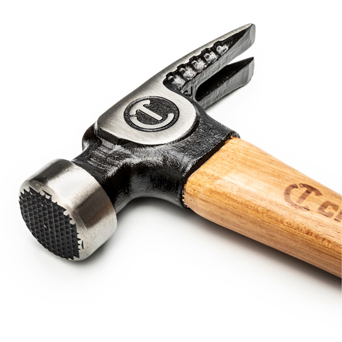 Milled-Face Framing Hammer, 22 oz., Wood Handle, 18" L Rock Safety Industrial Ltd