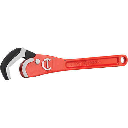 Cl&eacute; pour tuyau en acier auto-ajustable, Cap des m&acirc;choires 2-1/2", Longueur 16", Fini Rev&ecirc;tement en poudre, Prise Non-ergonomique Rock Safety Industrial Ltd