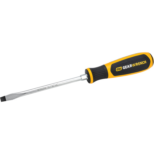 Slotted Dual Material Screwdriver, 5/16", 13-1/10" L, Plastic Handle Rock Safety Industrial Ltd